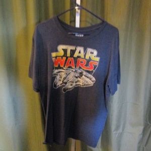 Star Wars Millennium Falcon T-shirt Blue Size 2X
